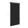 vidaXL Roleta zewnętrzna 100 x 250 cm antracytowa Podgląd zdjęcia produktu 11