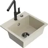 Mexen Milo 1-Becken-Granitspüle mit Mischbatterie Flora, Produktbild-Vorschau 1