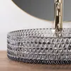 Rea Aufsatzwaschbecken Cristal Grey 39 mit silberem Ring Produktbild-Vorschau 7