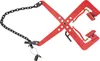 A red bordsteinzange hebezange (curbstone lifter/carrier) is shown against a white background. Podgląd zdjęcia produktu