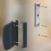 An exploded view of a balcony door handle set, showing its components and screws. Náhľad obrázku produktu