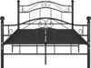 vidaXL Letto in metallo nero 120x200 cm Anteprima dell’immagine prodotto 2