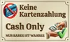 Kopie von Schild Keine Kartenzahlung mit Klebepads 25x15cm Produktbild-Vorschau 1
