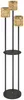 Outsunny zonnepaneellamp, staand, rietachtig design, met Productafbeelding-voorbeeld 1