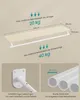 Diagram showing dimensions and weight capacity of a shelf with a hanging rod. Produktbild-Vorschau