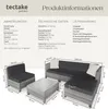 tectake® Aluminium Rattan Lounge wetterfest und Produktbild-Vorschau 5