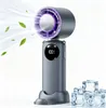 Ručný ventilátor, prenosný mini ventilátor s LED displejom, Náhľad obrázku produktu 1