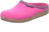 A single pink slipper with a decorative band around the top edge, placed on a white background. Anteprima dell’immagine prodotto