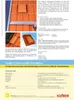 A product information sheet for a roof vent, showing the product installed on a tiled roof, along with close-up images and technical specifications. Produktbild-Vorschau