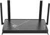 A black TP-LINK router with four antennas is shown against a white background. Náhľad obrázku produktu