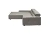 KAWOLA Sofa RENO Ecksofa Feincord grau Longchair links Produktbild-Vorschau 5