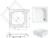 ECOLAM Duschwanne Duschtasse Ares Viereck quadratisch 70x70 Produktbild-Vorschau 7