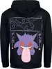 Pokémon Kapuzenpullover Herren Gengar Block print schwarz Produktbild-Vorschau 2