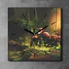 Coloray Uhr auf Leinwand 30x30 cm Wand Uhr Dekoration Produktbild-Vorschau 2