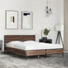 vidaXL Bettgestell Braun Eichen-Optik 120x190 cm Produktbild-Vorschau 2