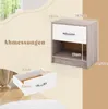 Comodino COSTWAY con cassetto e vano a giorno, tavolino, Anteprima dell’immagine prodotto 3