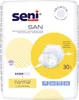 The image shows the packaging of adult incontinence pads. Produktbild-Vorschau