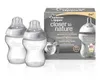 A product shot of two baby bottles and their packaging. Voir les images du produit