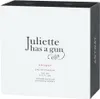 A white box with black text and a black side panel. Voir les images du produit