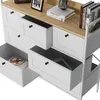 Komoda Vicco Belaro Biały 98 x 85 cm z 7 szufladami, Model Podgląd zdjęcia produktu 5