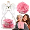 Ewige Rose im Glas mit Engel Geschenk Deko Rose Rosa Produktbild-Vorschau 15