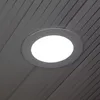 LED Deckenleuchte, Einbau Panel, Alu, weiß, rund, H 1,2 cm Produktbild-Vorschau 4