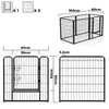UISEBRT Lot de 6 parcs pour chiots 80 cm - parc pour Voir les images du produit 2