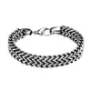 Männer Edelstahl Armband Armreif Einfaches Design Vintage Produktbild-Vorschau 2