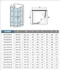 AICA U-Form Duschkabine Schiebetür 70cm x Schiebetür 70cm x Produktbild-Vorschau 2