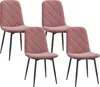 HOMCOM Esszimmerstühle 4er Set Küchenstuhl mit Rückenlehne, Produktbild-Vorschau 8