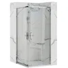 Rea Duschkabine Punto 80X80 Chrome + Duschtasse Savoy Black Produktbild-Vorschau 1