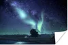 MuchoWow® Poster Nordlichter - Sternenhimmel - Nacht - Produktbild-Vorschau 1