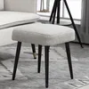 HOMCOM Fußhocker Sitzhocker Quadratischer Schminkhocker Produktbild-Vorschau 7