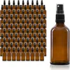 105 x 50ml Sprühflasche, Braunglas, schwarzer Zerstäuber Produktbild-Vorschau 1