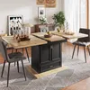A dining room scene with an extendable table and chairs. Produktbild-Vorschau