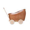 Luna Puppenwagen aus Weide in Naturfarbe 48X28 H26/47 CM Produktbild-Vorschau 3