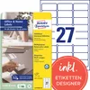 Avery Zweckform L4737REV-10 Etiketten, ablösbar, Home Produktbild-Vorschau 1