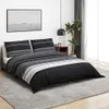 vidaXL Bettwäsche-Set Schwarz und Weiß 155x220 cm Baumwolle Produktbild-Vorschau 2