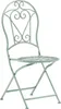A single green metal bistro chair is shown against a white background. Produktbild-Vorschau