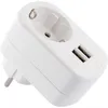 USB Ladeadapter mit Steckdose 2x USB Netzteil 230V Adapter Produktbild-Vorschau 2
