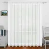 Balkongardine Lang Gardine aus Voile mit Kräuselband Gipüre Produktbild-Vorschau 1
