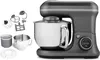 A kitchen mixer with various attachments is displayed against a white background. Produktbild-Vorschau