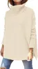 ASKSA Damen Rollkragenpullover Strickpullover Einfarbig Produktbild-Vorschau 1
