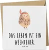 Mr. & Mrs. Panda Deluxe Karte Eule Federschmuck - Weiß - Produktbild-Vorschau 1