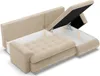 Rechts Ecksofa mit Schlaffunktion, Cord - Beige Produktbild-Vorschau 3