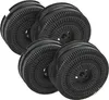 A group of four black circular filters arranged in a cluster. Produktbild-Vorschau