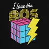 I love the 80s 80s retro neon eighties magic cube flash pop Anteprima dell’immagine prodotto 3