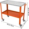 SucceBuy 36" x 18" ocelový svářecí stůl, přenosný pracovní Náhled obrázku produktu 8