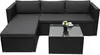 Poly-Rattan Garnitur HWC-F57, Balkon-/Garten-/Lounge-Set Produktbild-Vorschau 1