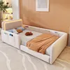Gestoffeerd bed 90x200 cm, met LED-verlichting, met Productafbeelding-voorbeeld 2